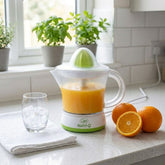 Nutri-Q 1.2L White Electric Citrus Juicer - 40W with Pulp Filter