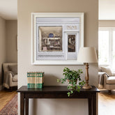 Dior Maison Boutique White Step Frame 70x70cm Luxury Wall Art Decor