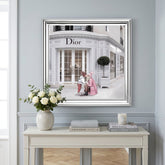 Dior Jewelry Silver Step Frame Luxury Wall Art 70x70cm Home Decor