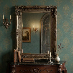 Vintage Champagne Wall Mirror 60x90cm Ornate Baroque Chic Frame