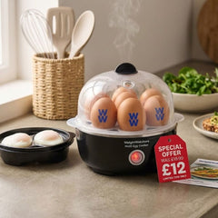 WeightWatchers 7-Egg Cooker, Poacher & Omelette Maker with Auto Shut-Off