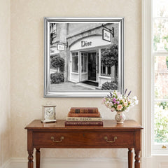 Dior Fashion Silver Step Frame 70x70cm Luxury Wall Art Home Decor Room