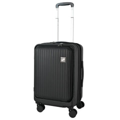 Black Charging Cabin Case - Hardshell Carry On Suitcase with USB Port