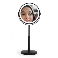 Beldray 7" Rechargeable LED Double-Sided Mirror - Black, 3x Magnify