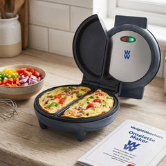 WeightWatchers Dual Omelette Maker - Non-Stick 750W Egg Cooker, Black