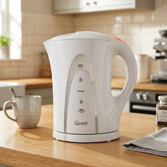 White 1.7L Electric Cordless Kettle with Boil Dry Protection