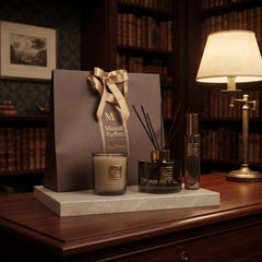 Home Luxe Maison Oud Wood Diffuser Candle Spray Gift Bag Set | 31cm'
