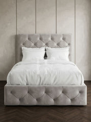 Luxury Diamond Tufted Chesterfield Upholstered Bed Frame