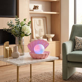 Home Luxe Seashell Dream Swirl Pearl LED Mood Lamp | Soft Pink