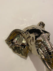 32X30Cm Gold Elephant Headwall Ornament