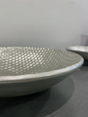 34Cm Geo Embossed Cube Décor Bowl