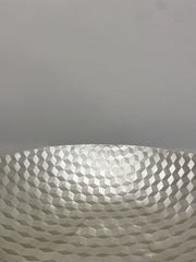 34Cm Geo Embossed Cube Décor Bowl