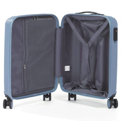 Havana 55cm Cabin Hard Shell Suitcase - Blue Travel Luggage