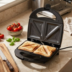 750W Sandwich Toaster - Non-Stick Plates & Cool Touch Handle