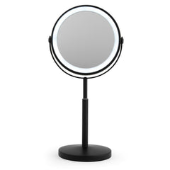 Beldray 7" Rechargeable LED Double-Sided Mirror - Black, 3x Magnify