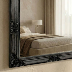 Juliette Antique Silver Ornate Full Length Mirror 180x90cm