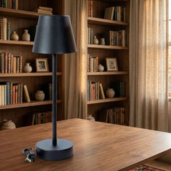 Duchi 36cm LED Touch Lamp - Cordless, Rechargeable & Dimmable Black
