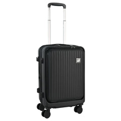 Black Charging Cabin Case - Hardshell Carry On Suitcase with USB Port