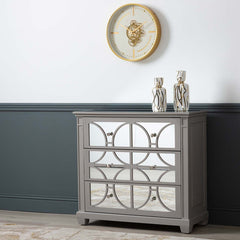 46CM White & Gold Gears Wall Clock