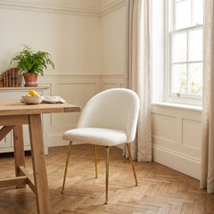 Callie Teddy Chair – Soft Plush Fabric Dining & Accent Chair