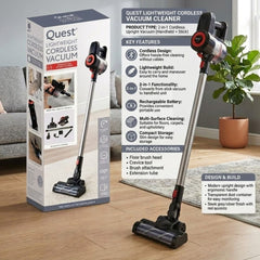 2-in-1 Lightweight Cordless Stick & Handheld Vacuum