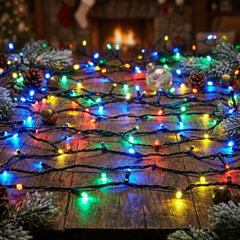 Eveready 120 Multicolour LED Solar String Lights - 12.5m Garden Decor