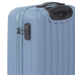 Havana 55cm Cabin Hard Shell Suitcase - Blue Travel Luggage