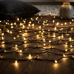 Eveready 80 Warm White LED Solar String Lights - 9.3m Garden Decor