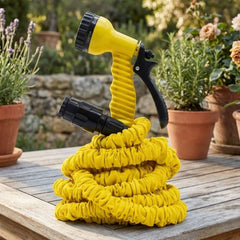 Superhose 25ft Expandable Garden Hose with Multi-Function Spray Gun