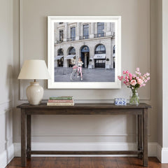 Dior Joaillerie White Step Frame Luxury Wall Art 70x70cm Home Decor