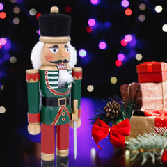 50cm Wooden Nutcracker Red & Green Colour