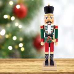 50cm Wooden Nutcracker Red & Green Colour