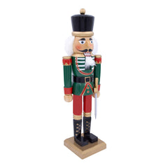 50cm Wooden Nutcracker Red & Green Colour