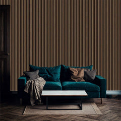 60cm x 240cm Light Walnut Fluted Wall Panel - Home Luxe Interior