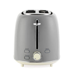 Salter Retro 2-Slice Toaster - Grey 930W Wide Slot with 6 Browning Levels
