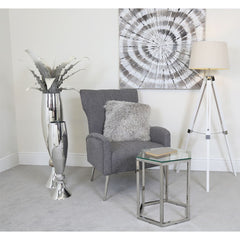 70cm Silver Glass Decoration Vase