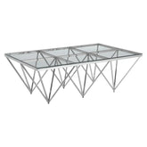 Allure Prismatic Silver Base Coffee Table