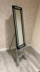 Aston Wall Mirror Black 120cm x 80cm | Home Luxe Interior