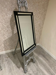 Aston Wall Mirror Black 120cm x 80cm | Home Luxe Interior