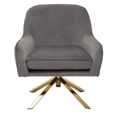 Avery Grey Velvet Chair