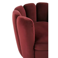 Beauly Wine Velvet Accent Chair