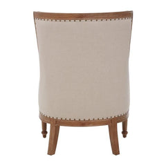 Cabra High Back Cream Chair Home Luxe Interior.