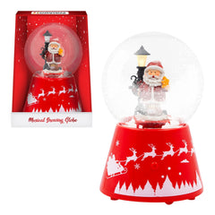 Christmas Santa Musical Snow Globe