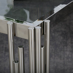 Cohen Silver Sofa Side Table - Home Luxe Interior