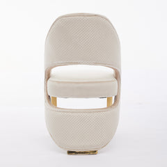 Santorini Dining Chairs – Cream and Gold Plush Velvet | Home Luxe Interior (Sold in pairs only)