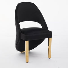 Santorini Black and Gold Dining Chair – Plush Velvet | Home Luxe Interior (Sold in pairs only)