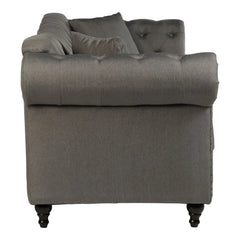 Fable 3 Seat Grey Chesterfield Sofa