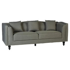 Feya Three Seater Grey Fabric Sofa