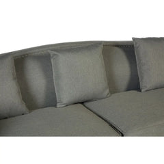 Feya Three Seater Grey Fabric Sofa