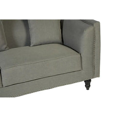 Feya Three Seater Grey Fabric Sofa